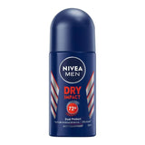 Nivea Men 72 Hours Dry Impact Dual Protect Roll On, For Women, 50ml