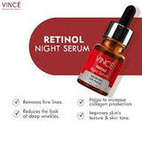 Vince Retinol Night Serum Anti Wrinkle 30ml